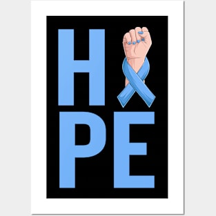 Child Abuse Prevention Awareness Month Blue Ribbon gift idea Posters and Art